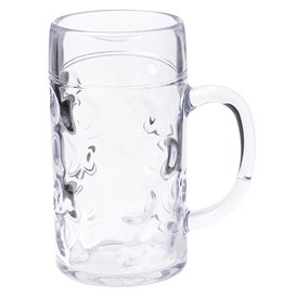 Pichet Réutilisable SAN pour Bière  Ø77mm 500ml (6 Utés)