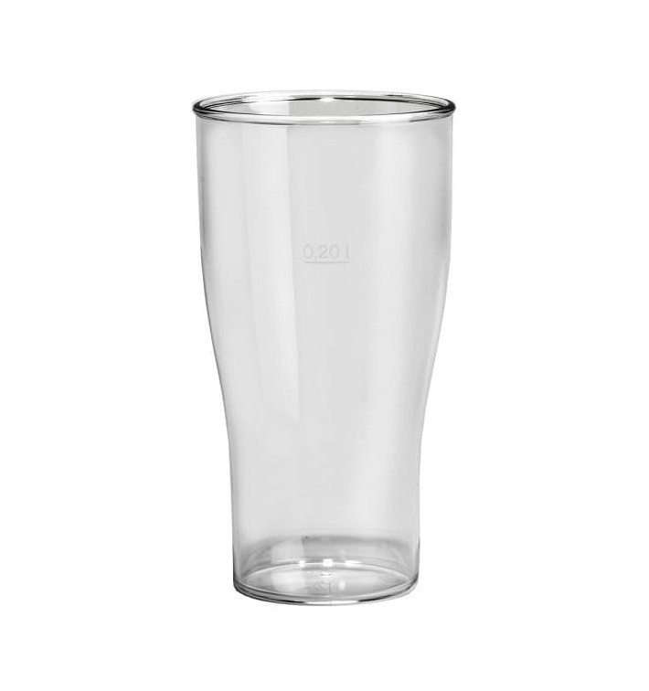 Plastic Pint glas SAN Herbruikbaar transparant 350ml (100 stuks)