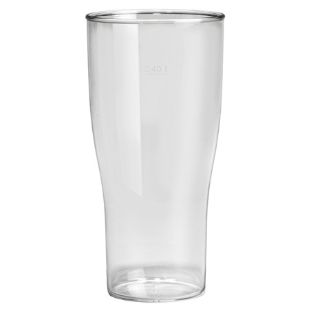 Verre Réutilisable Durable SAN Pour Bière Transp. 400ml (5 Utés)