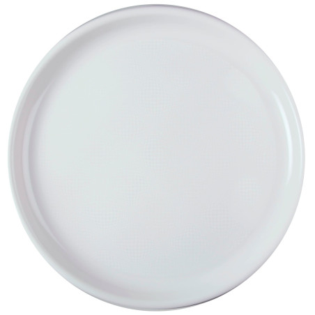 Plastic bord voor Pizza wit "Rond vormig" PP Ø35 cm (12 stuks) 