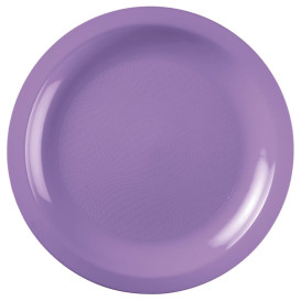 Assiette Plastique Réutilisable Plate Lilas PP Ø185mm (600 Utés)