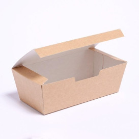 Boîte à Emporter Kraft 16,5x7,5x6cm (25 Unités)