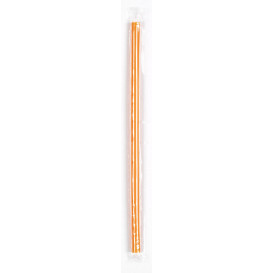 Plastic recht PS rietje voor Frappé verpakt Ø0,8cm 22cm (500 stuks)