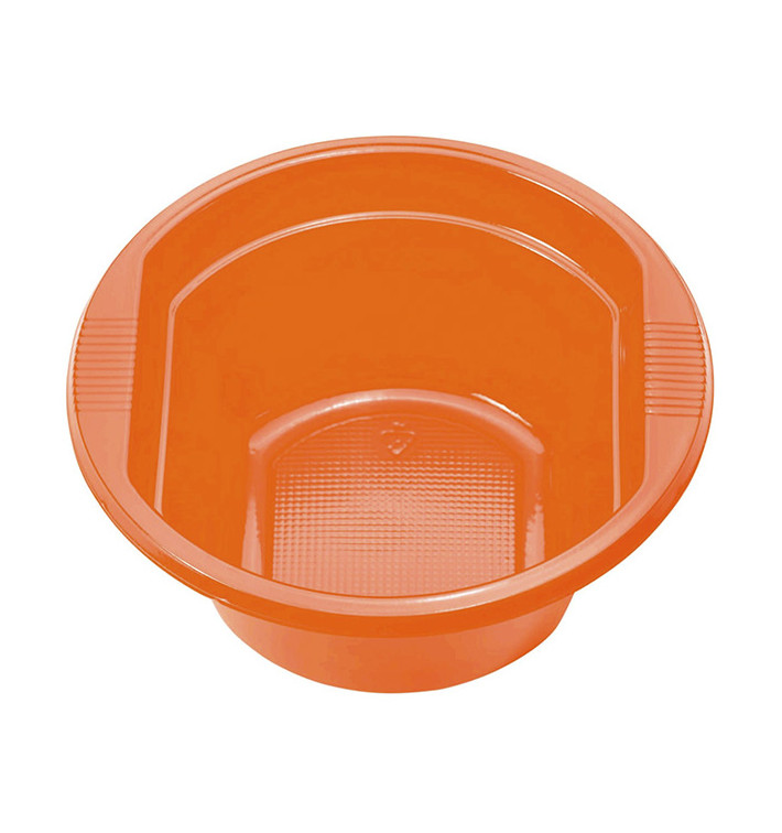 Bol Plastique PS Orange 250ml Ø12cm (30 unités)