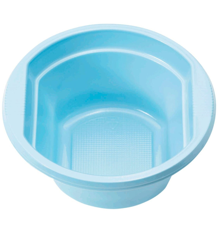 Bol Plastique PS Bleu Clair 250ml Ø12cm (30 unités)