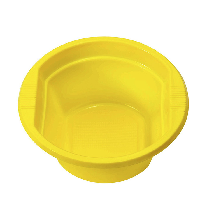 Bol Plastique PS Jaune 250ml Ø12cm (660 unités)