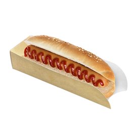 Emballage Hot Dog Kraft 17x5x3,5cm (1.000 Unités)