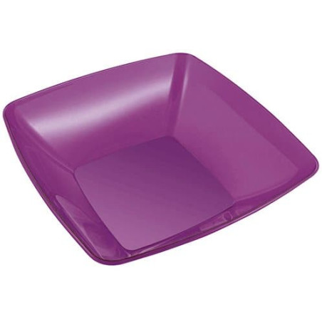 Plastic Kom PS Kristal Hard aubergine kleur 3500ml 28x28cm (20 stuks)