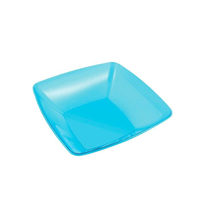 Bol PS Cristal Dur Turquoise 3500ml 28x28cm (1 Uté)