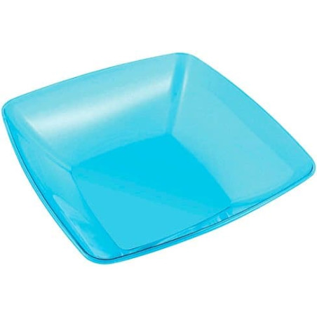 Bol PS Cristal Dur Turquoise 3500ml 28x28cm (1 Uté)