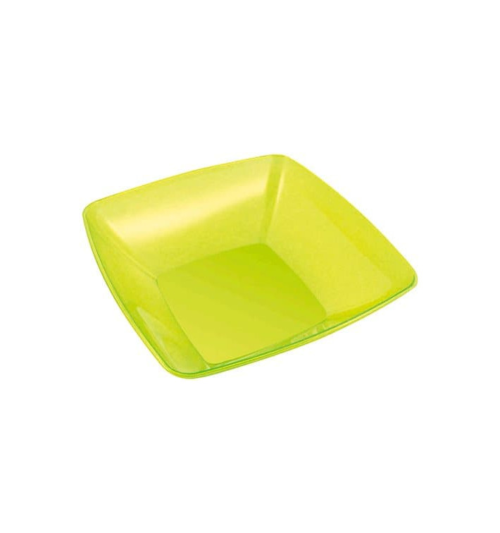 Bol PS Cristal Dur Vert 3500ml 28x28cm (20 Utés)