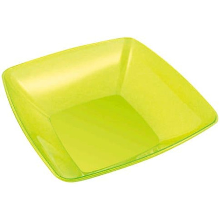 Bol PS Cristal Dur Vert 3500ml 28x28cm (20 Utés)