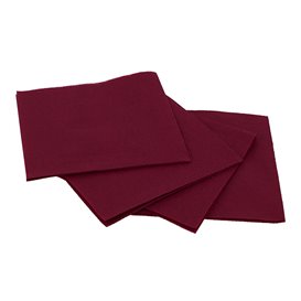 Serviette en Papier Micro Point 20x20cm Bordeaux (2.400 Utés)