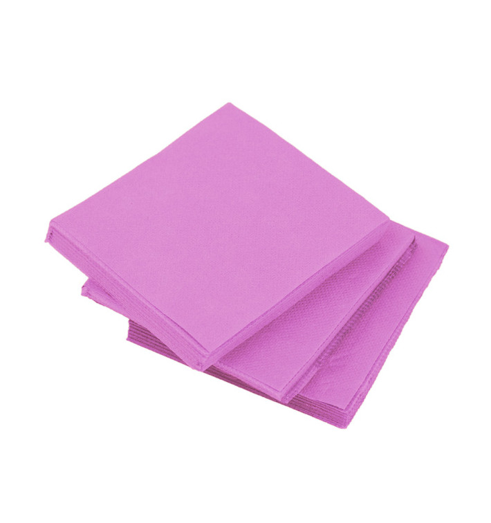 Papieren servet Micropunt fuchsia 20x20cm 2C (2.400 stuks)