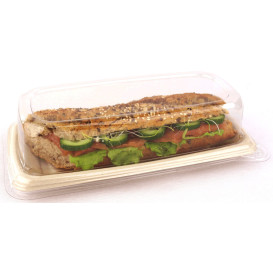 Plastic Deksel voor Suikerriet brood Container 24x11x5cm (300 stuks)