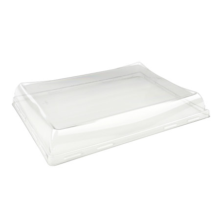 Couvercle en Plastique PET pour Plateau 22x16cm. (50 Utés)