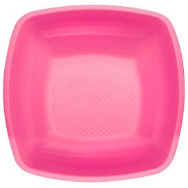 Assiette Plastique Réutilisable Creuse  Fuchsia  PP 180mm (300 Utés)