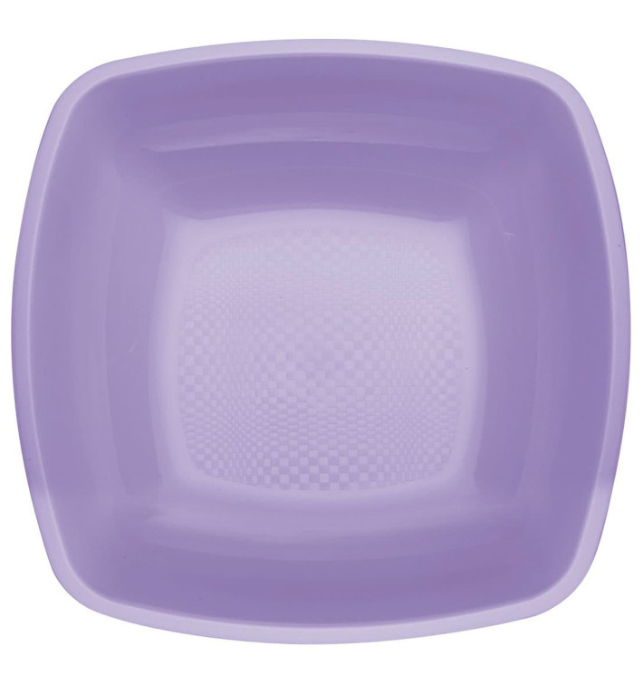 Assiette Plastique Réutilisable Creuse Lilas  PP 180mm (25 Utés)