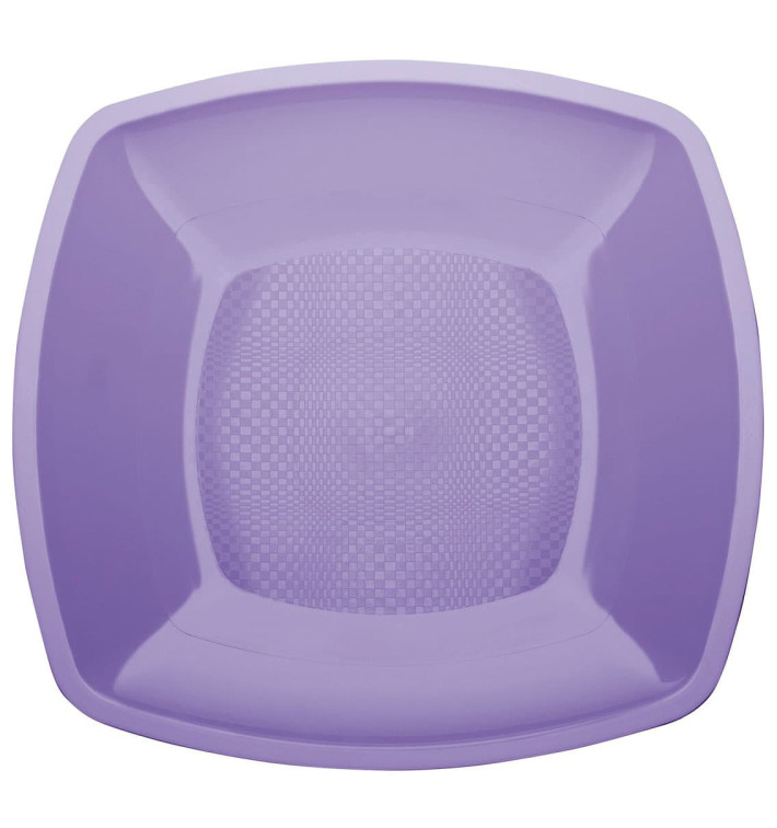 Assiette Plastique Réutilisable Plate Lilas  PP 180mm (300 Utés)