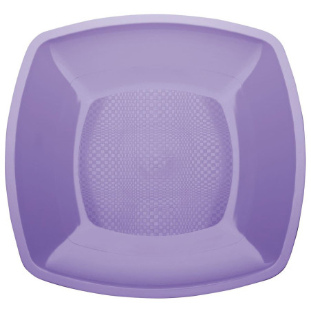 Assiette Plastique Réutilisable Plate Lilas  PP 180mm (300 Utés)