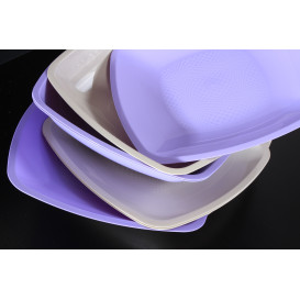 Assiette Plastique Réutilisable Plate Lilas  PP 180mm (25 Utés)
