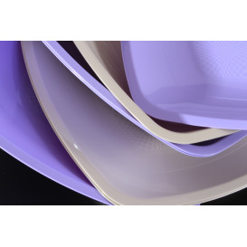 Assiette Plastique Réutilisable Plate Lilas  PS 300mm (12 Utés)