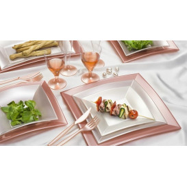 Assiette Plastique Réutilisable Plate Blanc PP 180mm (300 Utés)