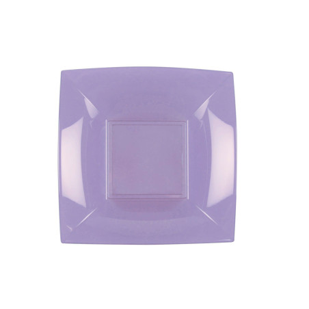 Assiette Dure Réutilisable Creuse Lilas PP 18cm (25 Utés)