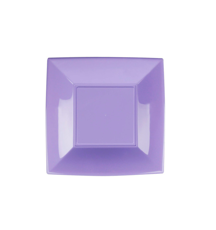 Assiette Plastique Réutilisable Plate Lilas PP 180mm (300 Utés)