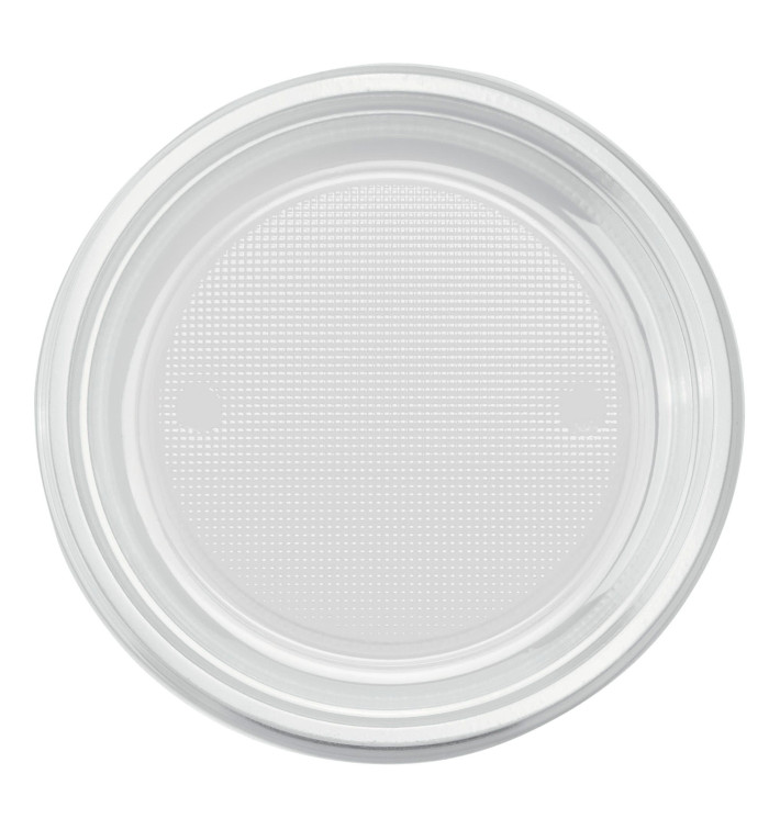 Assiette Plastique PS Plate Transparent Ø170mm (1100 Unités)