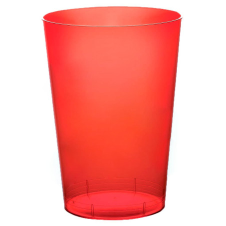 Verre Réutilisable PS Cristal Moon Rouge Transp. 230ml (50 Utés)