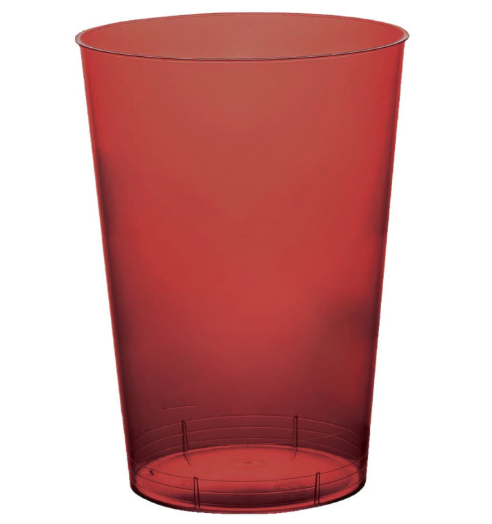 Verre Plastique Moon Bordeaux Transp. PS 230ml (35 Unités)