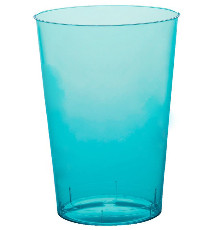 Verre Plastique Moon Turquoise Transp. PS 230ml (50 Unités)