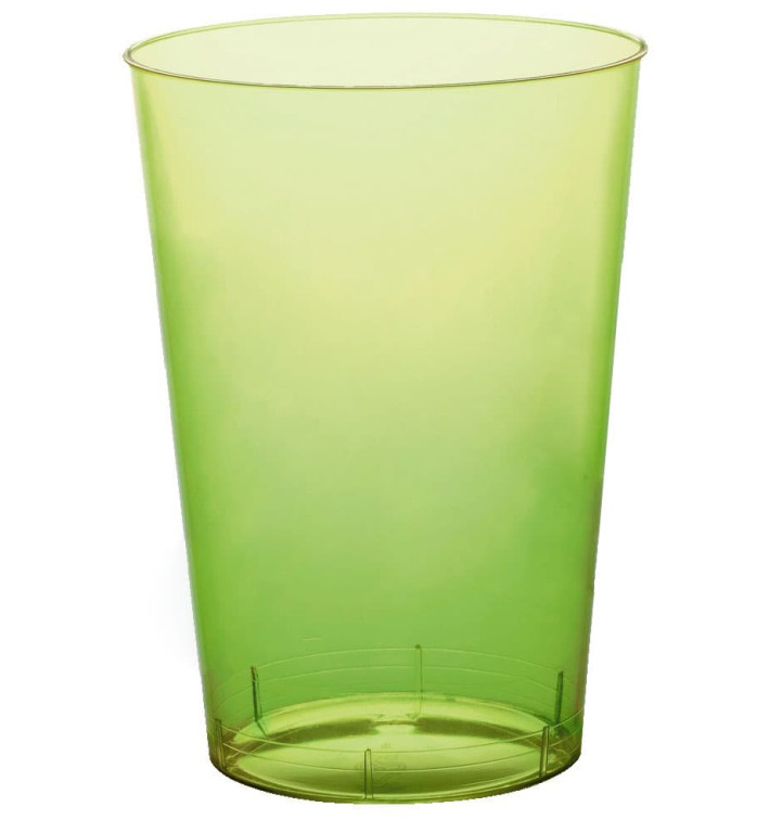 Verre Plastique Moon Vert Citron Transp PS 230ml (50 Unités)