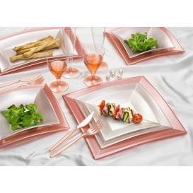 Assiette Plastique Réutilisable Creuse Beige PP 180mm (300 Utés)