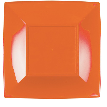 Assiette Dure Réutilisable Plate Orange PP 29cm (12 Utés)