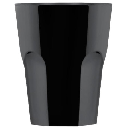 Plastic shotje SAN Herbruikbaar zwart 40ml (6 stuks) 