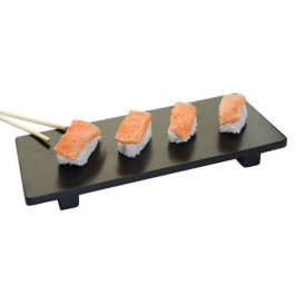 Base en Bambou Noir pour Sushi 30x11x2,5cm (40 Utés)