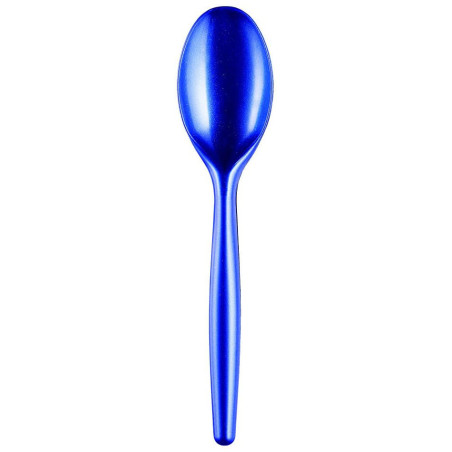 Cuillère Plastique Easy PS Bleu Perle 185mm (20 Unités)