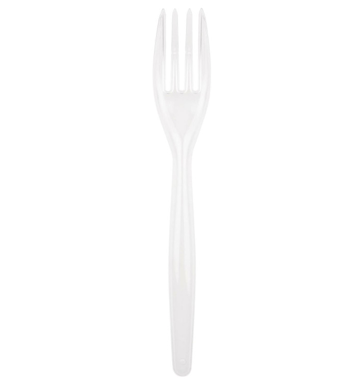 Fourchette Plastique Easy PS Blanc 180mm (500 Unités)