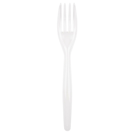 Fourchette Plastique Easy PS Blanc 180mm (500 Unités)