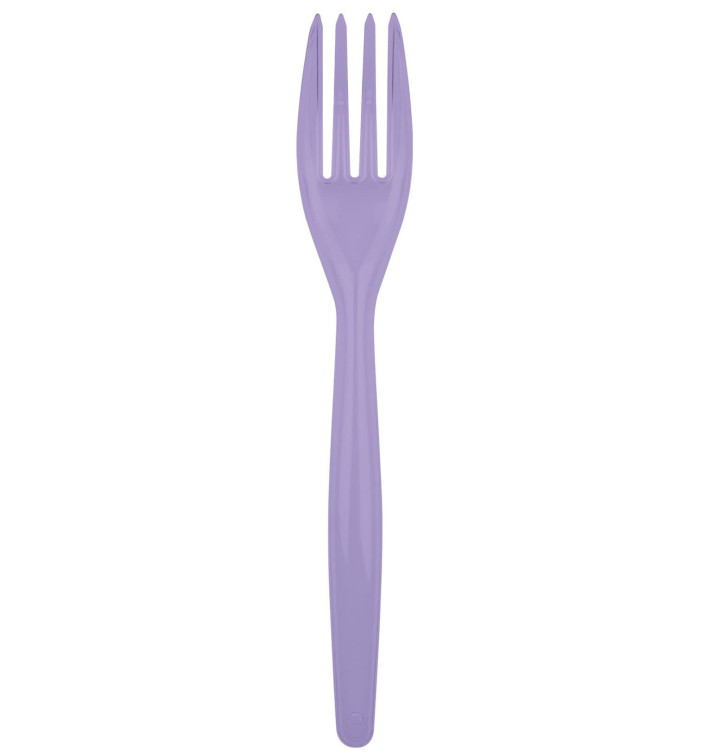 Fourchette Plastique Easy PS Lilas 180mm (20 Unités)