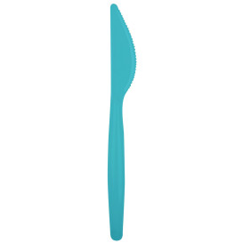 couteau Plastique Easy PS Turquoise 185mm (20 Unités)
