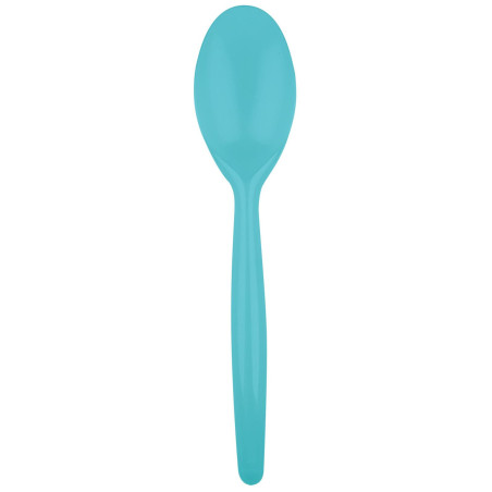 Cuillère Plastique Easy PS Turquoise 185mm (500 Unités)