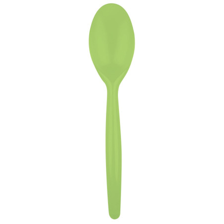 Cuillère Plastique Easy PS Vert citron 185mm (20 Unités)