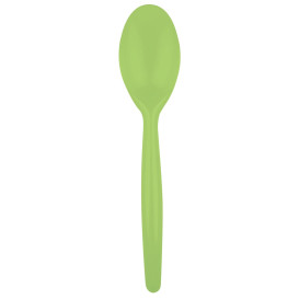 Cuillère Plastique Easy PS Vert citron 185mm (500 Unités)