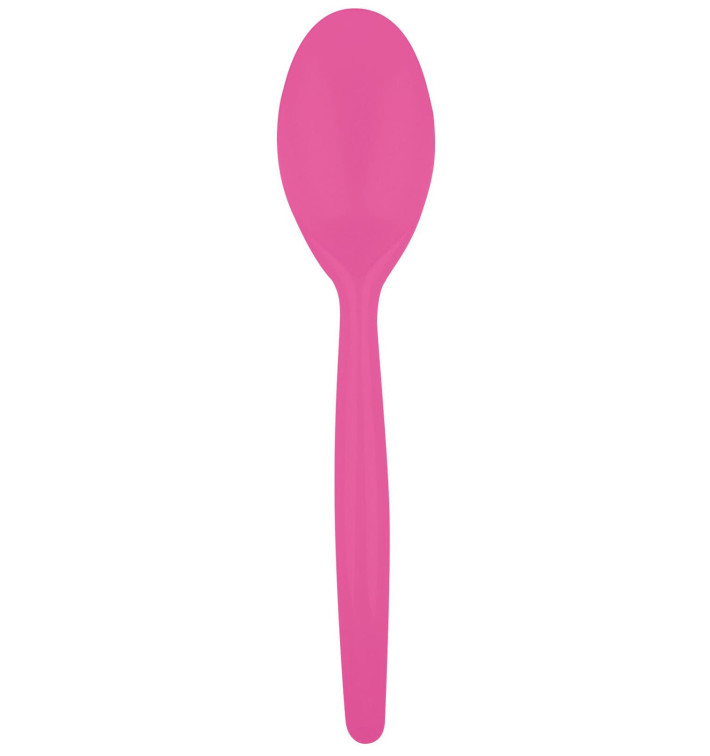 Plastic lepel  PS "Easy" fuchsia 18,5 cm (20 stuks) 