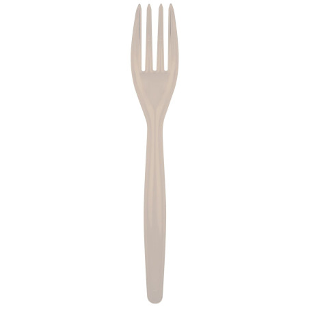 Fourchette Plastique Easy PS Beige 180mm (500 Unités)