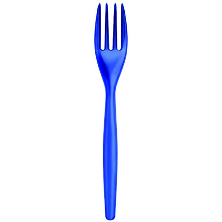 Fourchette Plastique Easy PS Bleu Transp. 180mm (20 Unités)