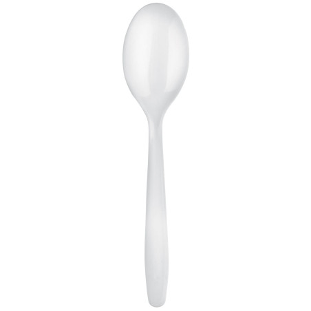 Cuillère Plastique Easy PP Blanc 175mm (100 Unités)